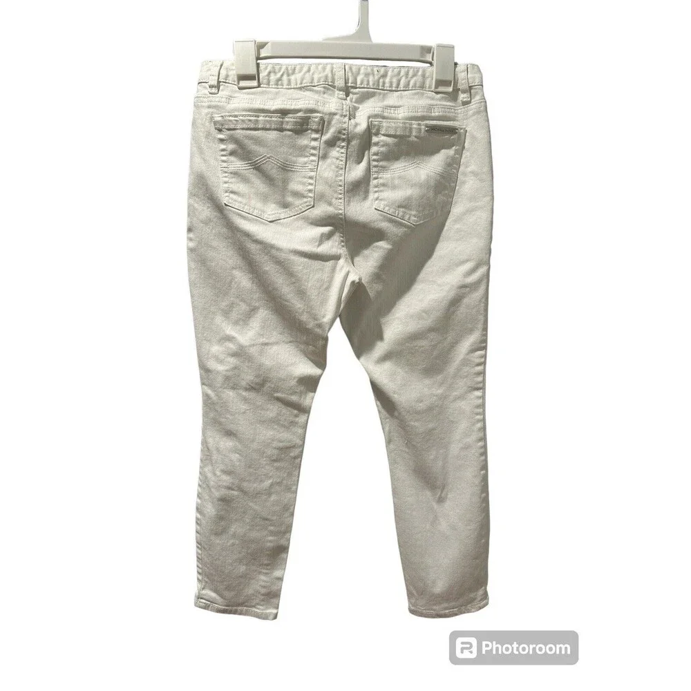 Michael Kors White Stretch Pants RN 111818 CA 45885 Used Women's Size 6